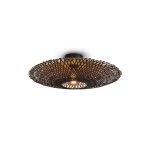 Good&Mojo Luce da soffitto Kalimantan Bambù Nero M| Adatto per 1x E27 
