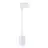 Noxion Luce A Binario Luce Pendente 3 Fasi Aluminium Bianca | Adatto per 1x GU10