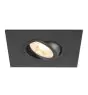 SLV New Tria 75 XL Faretti Aluminium Nero Piazza | Ritaglio 75mm - Adatto per 1x GU10 