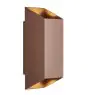 Nordlux Nico Luce Da Parete Aluminium Arrugginito Up & Down | IP54 - Adatto per 2x GU10