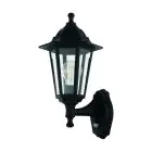 Eglo Luce Da Parete Duanera Nero | IP44 - Adatto per 1x E27 - Sensore Di Movimento