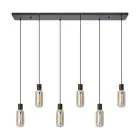 Eglo Luce Pendente Maione Acciaio Nero | IP20 - Adatto per 6x E27 
