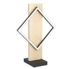 Eglo Lampada Da Tavolo Boyal Legna Nero, Marrone 13W 1750lm - 830 Luce Calda - 